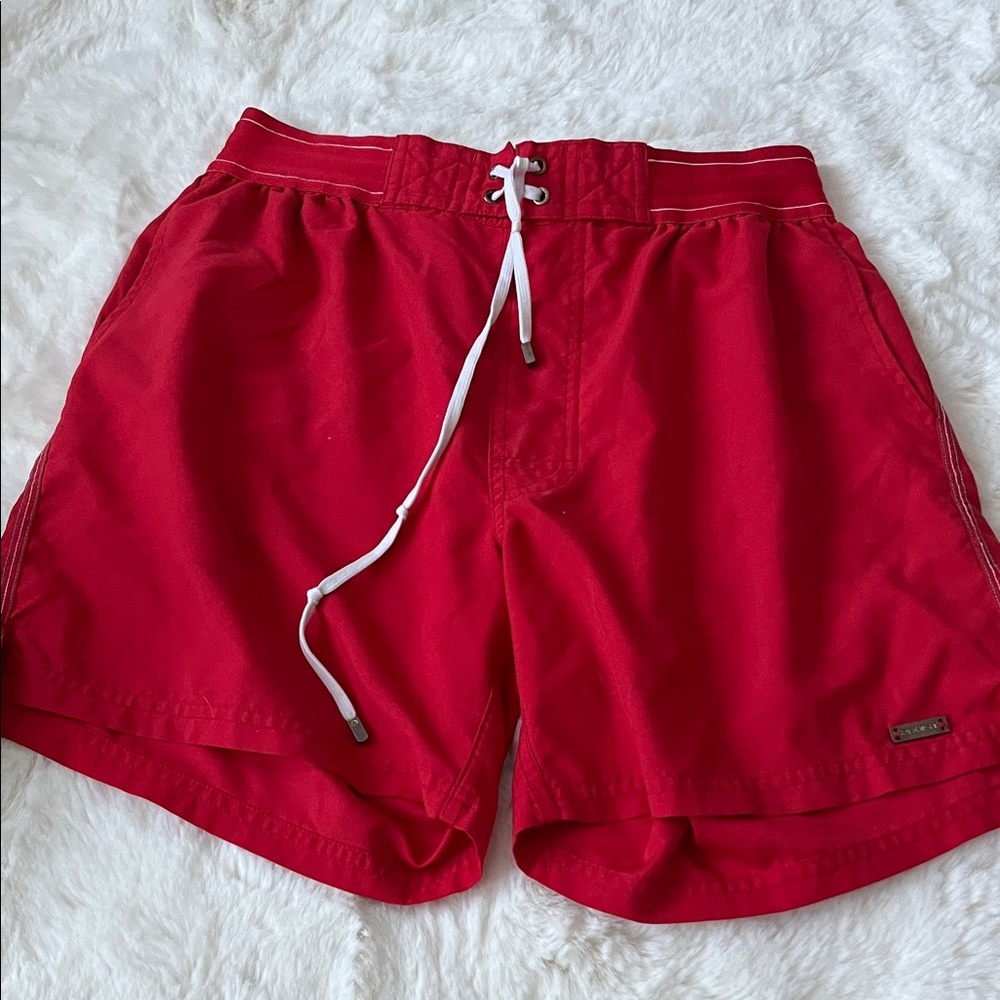 2xist Bold Red Swim Trunks